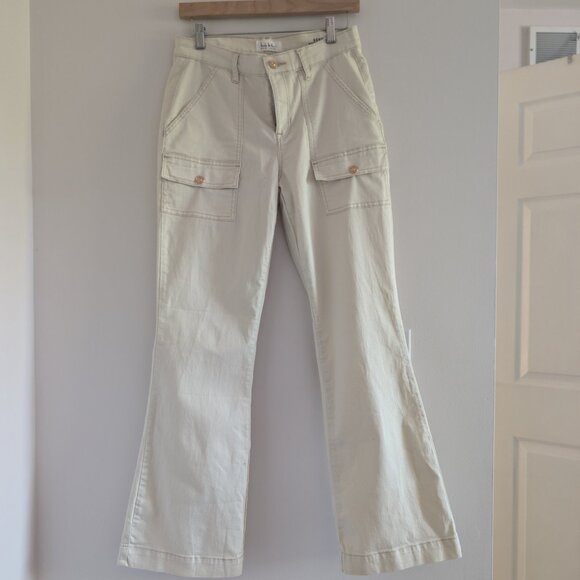 Nicole Miller SOHO high rise flare cargo pant - Picture 1 of 10